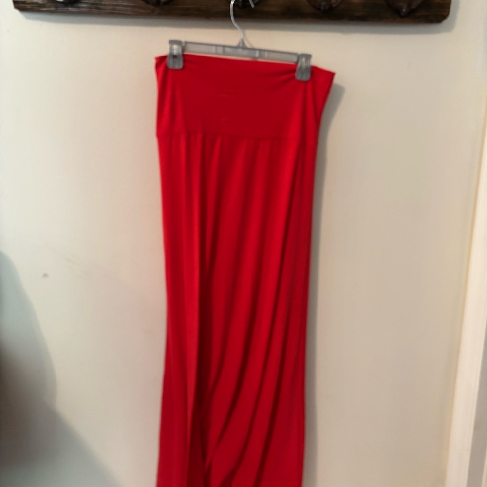 LuLaRoe Red Maxi Pencil Skirt for Cocktail